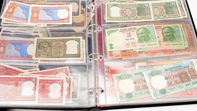 Lot 610 - An album of Indian banknotes