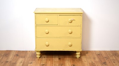 Lot 9 - A 19th Century painted chest of drawers
