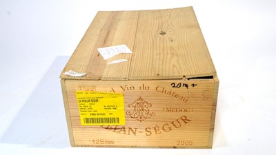 Lot 764 - Grand Vin du Chateau Phelan Segur, 2005, 12 bottles