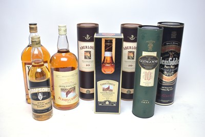 Lot 435 - A selection of bottles of whisky.
