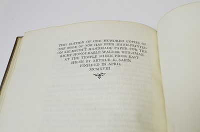 Lot 715 - The Book of Job - Privately Printed.