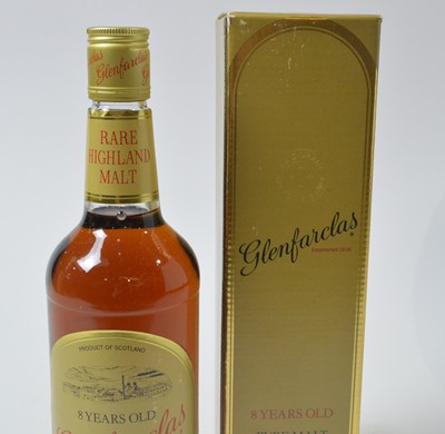 Lot 789 - Glenfarclas 10 years old, Glenfarclas single highland malt 8 year Glenfarclas pure malt scotch whisky 8 years old