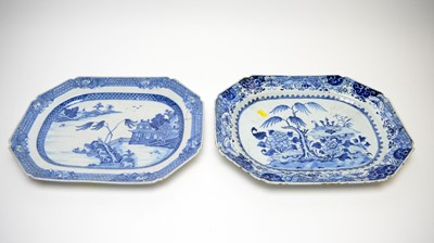 Lot 854 - Two Chinese export meat plates