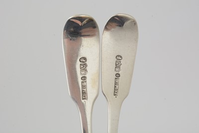 Lot 17 - Various Scottish spoons and sugar tongs.