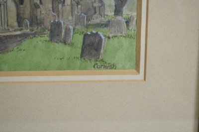 Lot 557 - Norman Cornish - Whitworth Church | watercolour