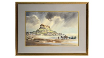 Lot 1073 - Ronald Lambert Moore - Holy Island | watercolour