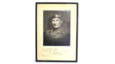 Lot 1047 - A signed photograph of Field-Marshal Montgomery