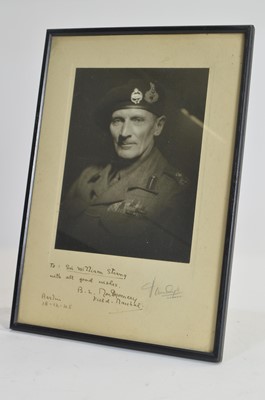 Lot 1047 - A signed photograph of Field-Marshal Montgomery