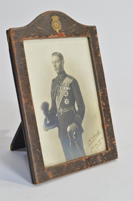 Lot 1048 - A signed photograph of Prince Albert, Later King George VI