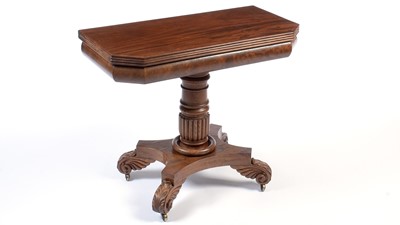 Lot 1145 - A William IV mahogany tea table.