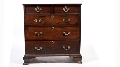 Lot 1117 - An early 18th Century walnut chest.