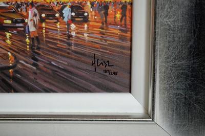 Lot 5 - Henderson Cisz - After Dark, Times Square | limited edition embellished canvas print