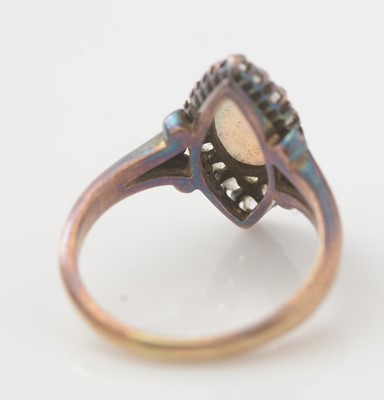 Lot 499 - A Victorian opal and diamond ring