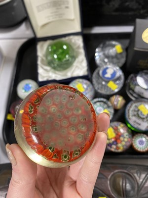 Lot 248 - A collection of Perthshire Paperweights art glass paperweights; and various other makers.