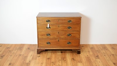 Lot 2 - An early 19th Century Georgian mahogany chest of drawers