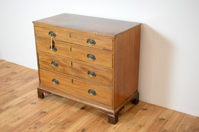 Lot 2 - An early 19th Century Georgian mahogany chest of drawers