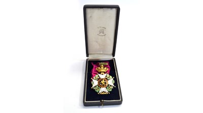 Lot 1050 - The Order of Leopold Commander's Cross (civil division)