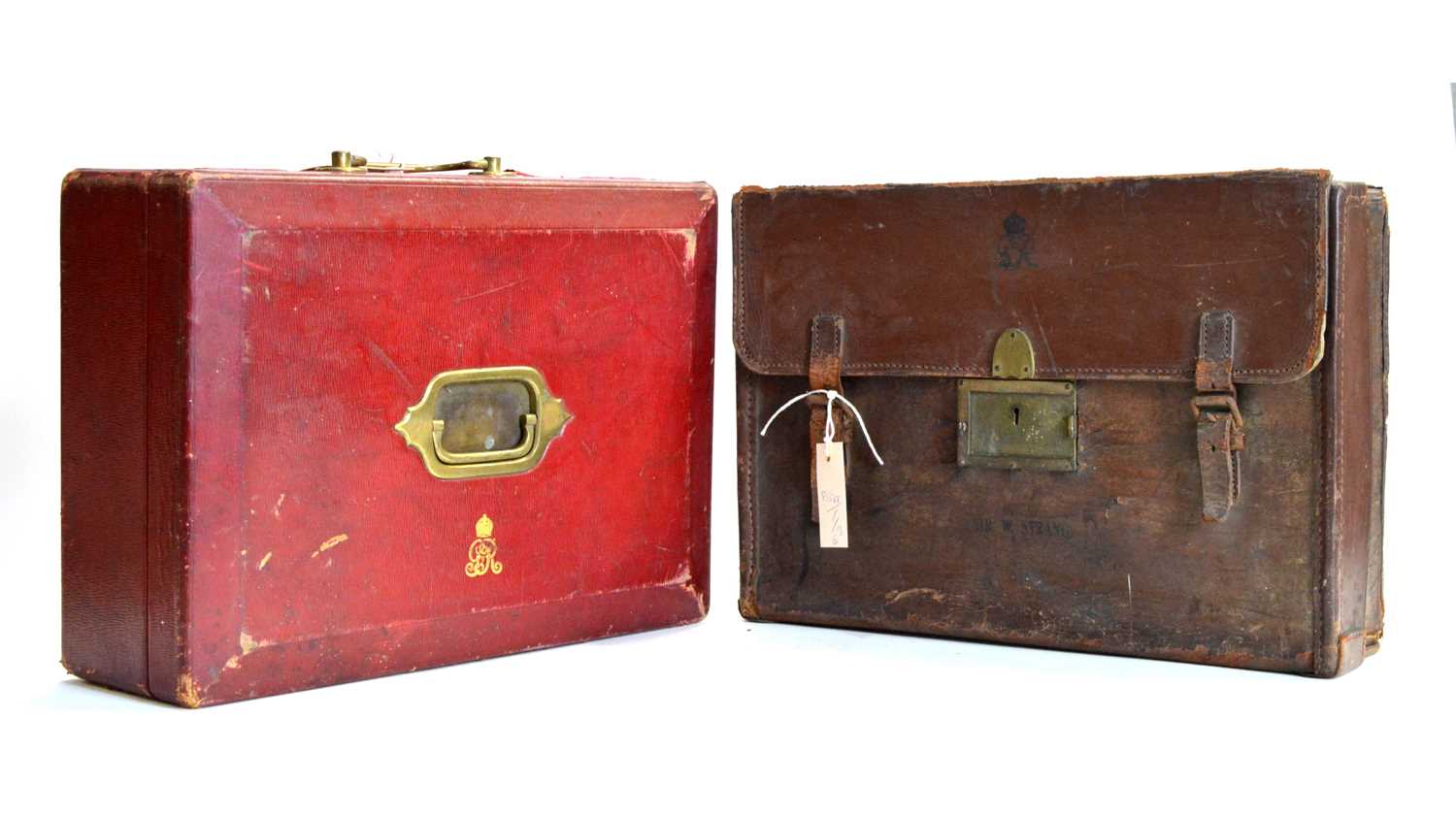 Lot 1056 - The Despatch Red Box and another of Sir William Strang