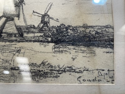 Lot 621 - Willem Roelofs - A series of eight "en plein air" sketches | graphite