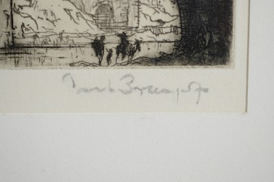 Lot 588 - Sir Frank William Brangwyn - Sisteron | etching