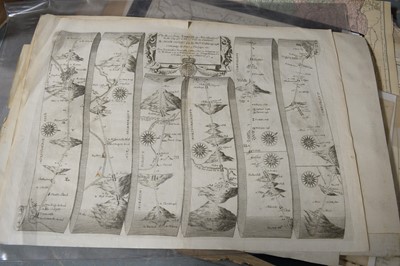 Lot 437 - A selection of local interest maps and prints, including Durham, Northumberland and others.