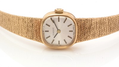 Lot 172 - A 9ct yellow gold Tissot cocktail watch