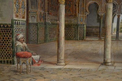 Lot 1107 - José Arias - The Alcazar Palace, Seville | oil