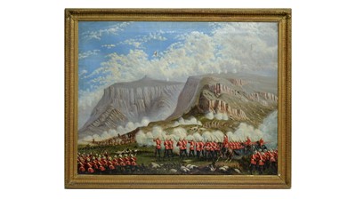 Lot 1035 - 19th Century British - The British Expedition to Abyssinia | oil