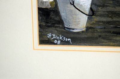 Lot 245 - Alan Dickson - Timber Leaders Bait Time | gouache
