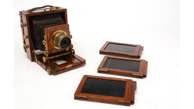 Lot 161 - J. Lancaster & Sons Paten The 1898 Instantography quarter plate camera