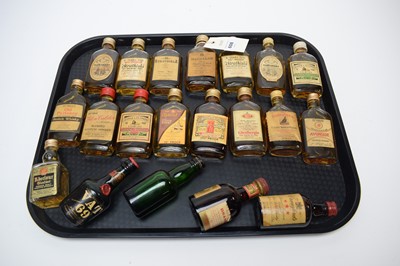 Lot 608 - A selection of whisky miniatures.