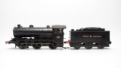 Lot 1280 - A mid-20th Century scratch built electric model of a 0-6-0 steam locomotive and six wheel tender