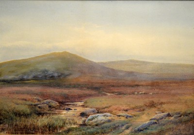Lot 755 - Henry John Sylvester Stannard - Morning Mists Rising in Taw Marsh | watercolour