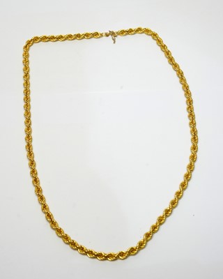 Lot 119 - A 9ct yellow gold necklace