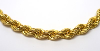 Lot 119 - A 9ct yellow gold necklace