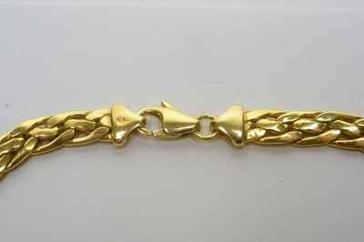 Lot 109 - A 9ct yellow gold twist link necklace