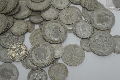 Lot 193 - A collection of pre-decimal coins and banknotes