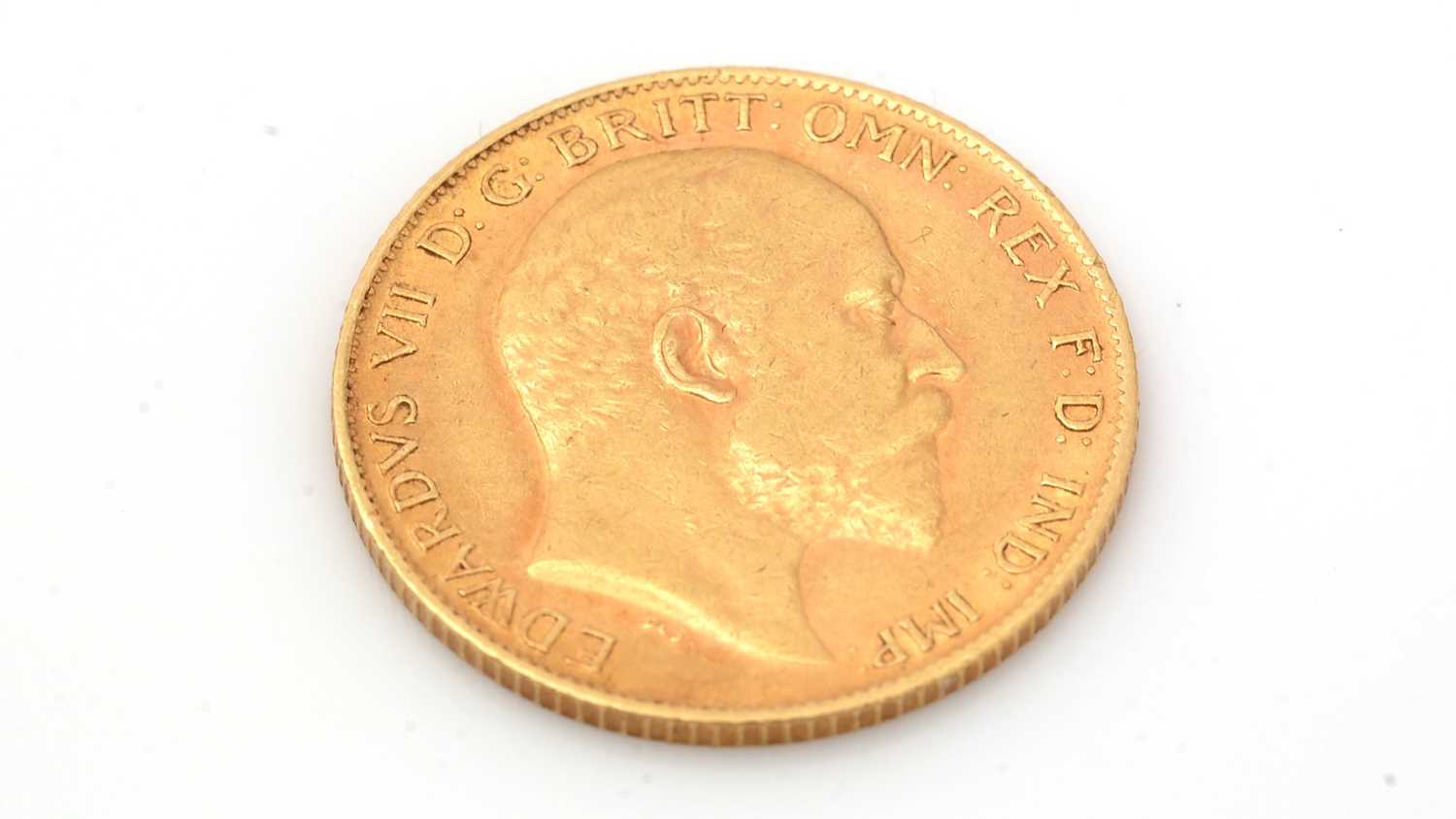 Lot 92 - An Edward VII gold half sovereign, 1902.