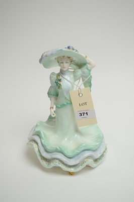 Lot 371 - Three Coalport David Shilling ceramic figures of ladies, various.