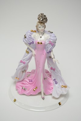 Lot 371 - Three Coalport David Shilling ceramic figures of ladies, various.