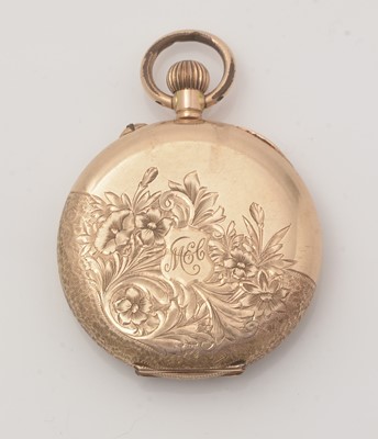 Lot 109 - A 14ct yellow gold cased fob watch