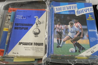 Lot 477 - A collection of Tottenham Hotspur FC football programmes