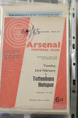 Lot 477 - A collection of Tottenham Hotspur FC football programmes