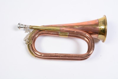 Lot 9 - Copper and brass bugle