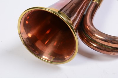 Lot 9 - Copper and brass bugle