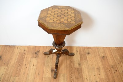 Lot 55 - 19th Century Victorian walnut games / work table
