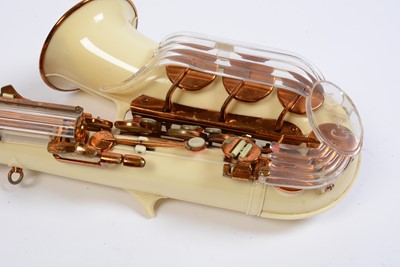 Lot 7 - Grafton Cream Acrylic Plastic Alto Saxophone