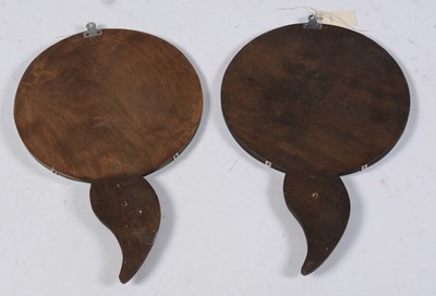 Lot 170 - Pair of Clarice Cliff 709 wall pockets with associated mirror mounts