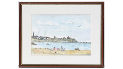 Lot 41 - Charlie Rogers - Tynemouth From South Shields | watercolour