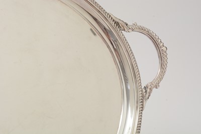 Lot 8 - An Elizabeth II silver two-handled tea tray